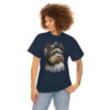 Biewer Terrier in Her New Bonnet Heavy Cotton T-Shirt