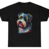 Biewer Terrier Floral Heavy Cotton T-Shirt