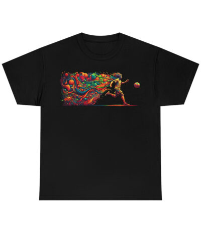 12124 190 400x480 - Psychedelic Hippy Boho Soccer Player Cotton T-Shirt