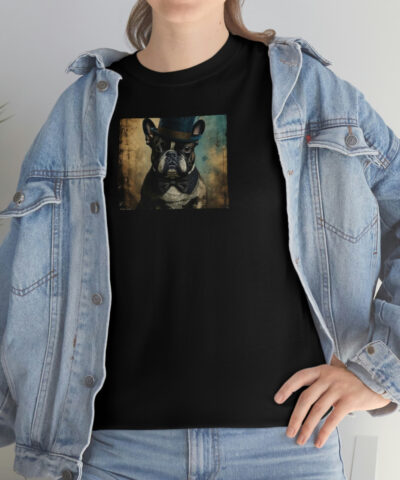 12124 400x480 - French Bulldog Portrait Cotton Tee IV - a perfect gift for the frenchy lover or any bull dog fan
