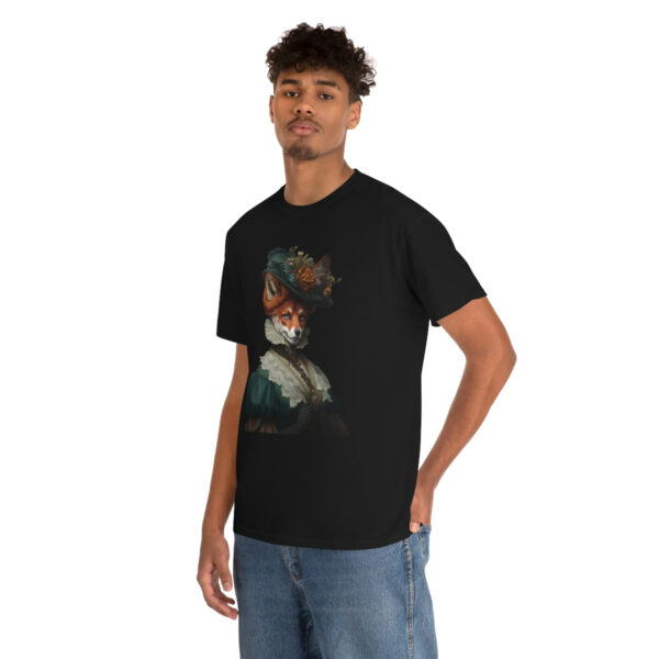 Victorian Red Fox Lady Cotton T-Shirt