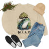 MILF “Man I Like Frogs” Cotton Tee | Cottagecore Goblincore Froggy Lover Shirt