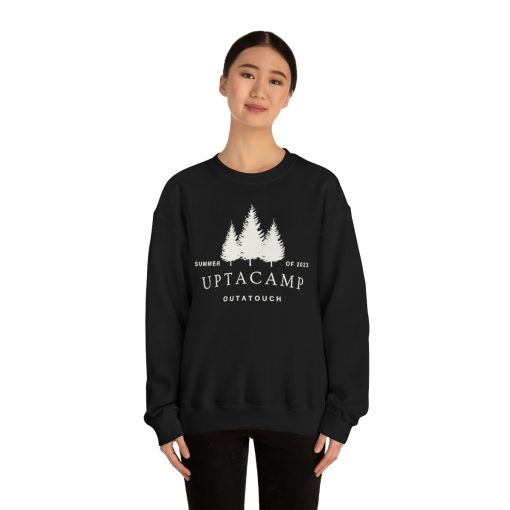 Uptacamp Outatouch Heavy Crewneck Sweatshirt – Perfect Gift for Hiking, Backpacking, Camping or Just Being Outdoors