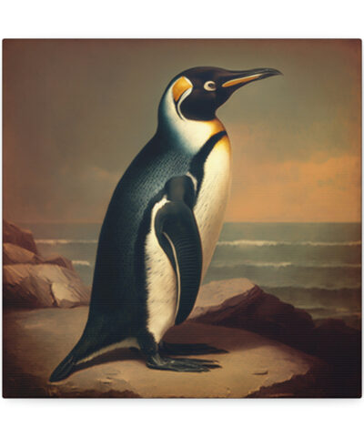 34244 205 400x480 - Penguin Vintage Antique Retro Canvas Wall Art - This Art Print Makes the Perfect Gift for any Nature Lover. Uplifting Decor.