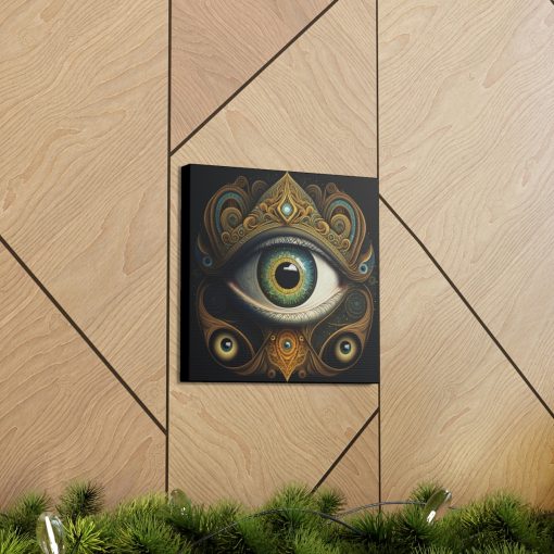 Third All-Seeing Eye Vintage Antique Retro Canvas Wall Art – This Art Print Makes the Perfect Gift. Fit’s just about any decor.