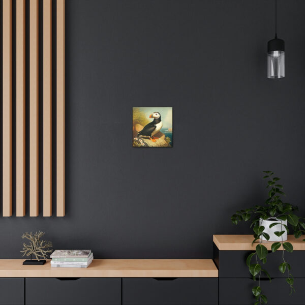 Puffin Vintage Antique Retro Canvas Wall Art – This Art Print Makes the Perfect Gift for any Nature Lover. Uplifting Decor.