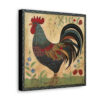 Rustic Folk Rooster Canvas Gallery Wraps - Perfect Gift for Your Country Farm Friends
