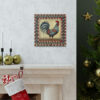 Rustic Folk Rooster Design Canvas Gallery Wraps - Perfect Gift for Your Country Farm Friends