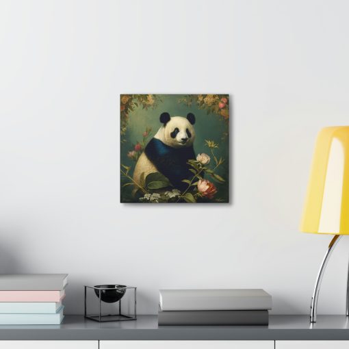 Panda Bear Vintage Antique Retro Canvas Wall Art – This Art Print Makes the Perfect Gift for any Nature Lover. Decor You Can L