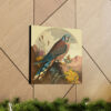 Kestrel Peregrine Falcon Vintage Antique Retro Canvas Wall Art - This Art Print Makes the Perfect Gift for any Nature Lover. Great Decor.