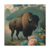 Bison Buffalo Vintage Antique Retro Canvas Wall Art - This Art Print Makes the Perfect Gift for any Nature Lover. Decor You Can Lov