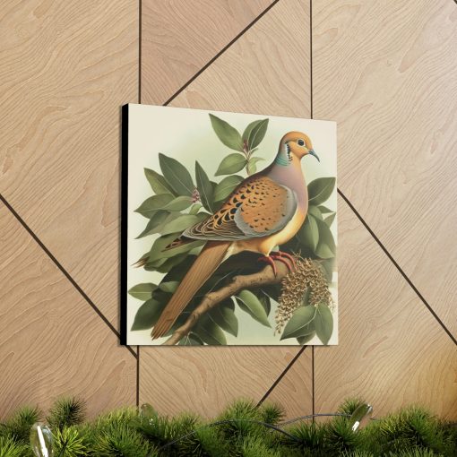 Mourning Dove Vintage Antique Retro Canvas Wall Art – This Art Print Makes the Perfect Gift for any Nature Lover. Uplifting Deco