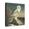 Snowy Owl Vintage Antique Retro Canvas Wall Art - This Art Print Makes the Perfect Gift for any Nature Lover. Uplifting Decor.