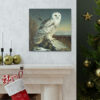 Snowy Owl Vintage Antique Retro Canvas Wall Art - This Art Print Makes the Perfect Gift for any Nature Lover. Uplifting Decor.