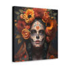 Day of the Dead Vintage Antique Retro Canvas Wall Art - This Art Print Makes the Perfect Gift. Fit's just about any decor.