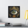 Third All-Seeing Eye Vintage Antique Retro Canvas Wall Art - This Art Print Makes the Perfect Gift. Fit's just about any decor.