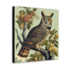 Great Horned Owl Vintage Antique Retro Canvas Wall Art - This Art Print Makes the Perfect Gift for any Nature Lover. Decor You Can Love
