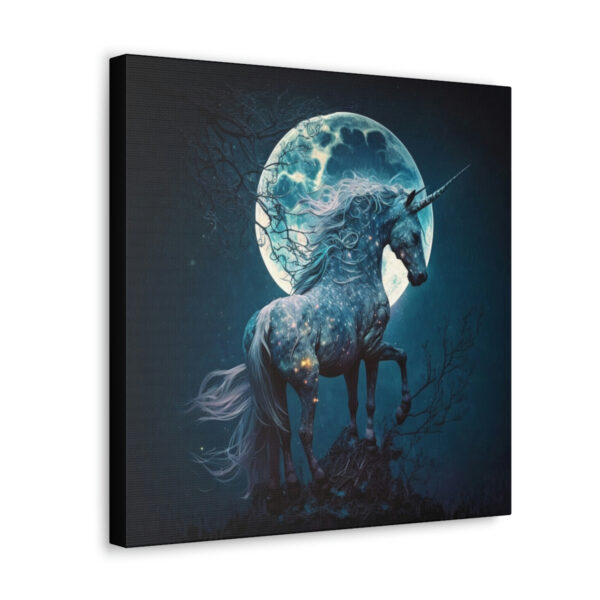Whimsical Unicorn Moon Vintage Antique Retro Canvas Wall Art – This Art Print Makes the Perfect Gift. Fit’s just about any decor.