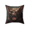 Gothic Vampire Bat Design Square Pillow - Goblincore Goth Style Gift for Yourself or Your Witchy Loved Ones