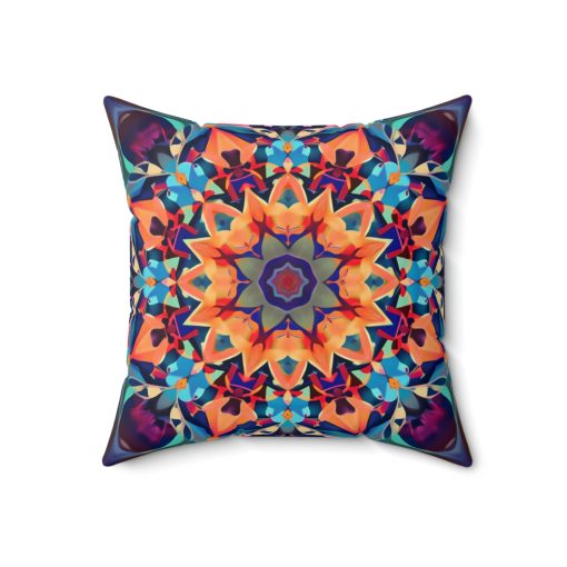 Abstract Mandala Spun Polyester Square Pillow