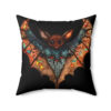 Cute Gothic Bat Design Square Pillow - Goblincore Goth Style Gift for Yourself or Your Witchy Loved Ones