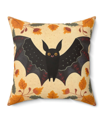 41530 109 400x480 - Folk Art Bat Design Square Pillow - Goblincore Goth Style Gift for Yourself or Your Witchy Loved Ones