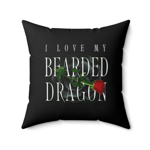 Love My Bearded Dragon Square Pillow