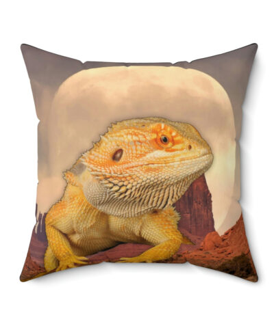 41530 4 400x480 - Bearded Dragon Moonrise Square Pillow