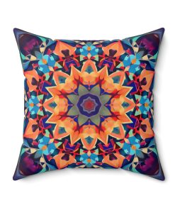Abstract Mandala Spun Polyester Square Pillow