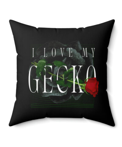 41530 9 400x480 - I Love My Gecko Rose Square Pillow