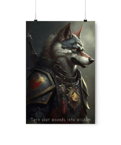 43138 137 400x480 - Wolf Inspirations - Turn Your Wounds in to Wisdom - Premium Matte Vertical Posters