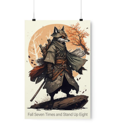 43138 88 400x480 - Wolf Inspirations - Fall Seven Times and Get Up Eight - Premium Matte Vertical Posters
