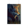 Wolf Inspirations – Fall Seven Times and Get Up Eight – Premium Matte Vertical Posters