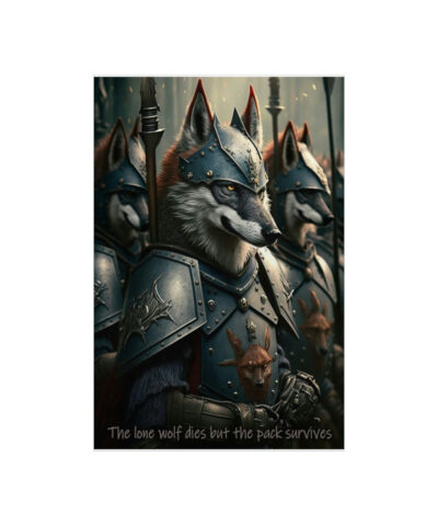 43147 129 400x480 - Wolf Inspirations - The Lone Wolf Dies But the Pack Survives - Premium Matte Vertical Posters