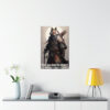 Wolf Inspirational Quotes - The Warrior Spirit Thrives During Times of Peace - Premium Matte Vertical Posters