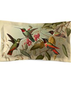 Hummingbird Botanical Microfiber Pillow Sham