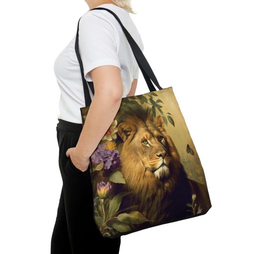 Vintage Victorian African Lion Tote Bag