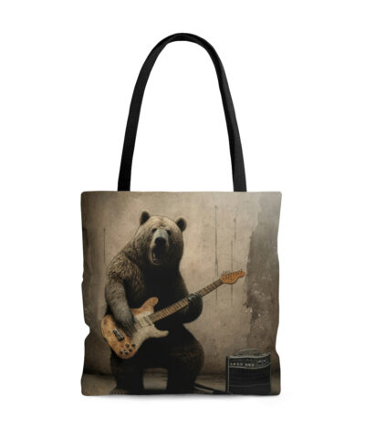45127 24 400x480 - Grizzly Bear Playing Guitar Tote Bag