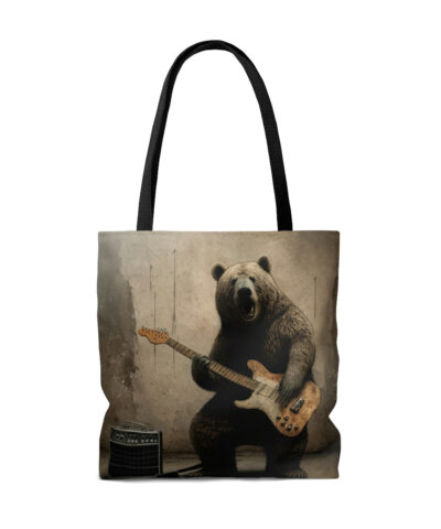 45127 25 400x480 - Grizzly Bear Playing Guitar Tote Bag