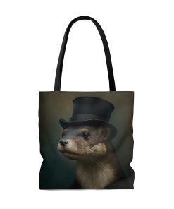 Victorian Vintage Otter Tote Bag |Cottagecore and Boho Aesthetic