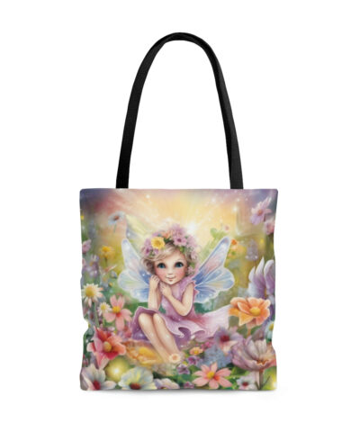 45127 52 400x480 - Whimsical Fairycore Tote Bag - Cute Cottagecore Totebag with Fairy in Flower Garden
