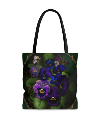45127 60 400x480 - Violet Tote Bag - Beautiful Vintage Floral Design of Violets - February Birth Flower