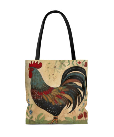 45127 69 400x480 - Folk Art Big Rooster Tote Bag - Cute Cottagecore Totebag Makes the Perfect Gift