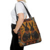 Folk Art Bunny Couple Tote Bag - Cute Cottagecore Totebag Makes the Perfect Gift