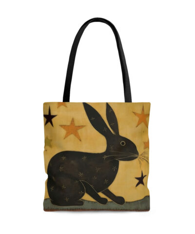 45127 86 400x480 - Folk Art Black Rabbit Tote Bag - Cute Cottagecore Totebag Makes the Perfect Gift