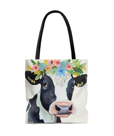 45127 99 400x480 - Folk Art Holstein Cow Tote Bag - Cute Cottagecore Totebag Makes the Perfect Gift