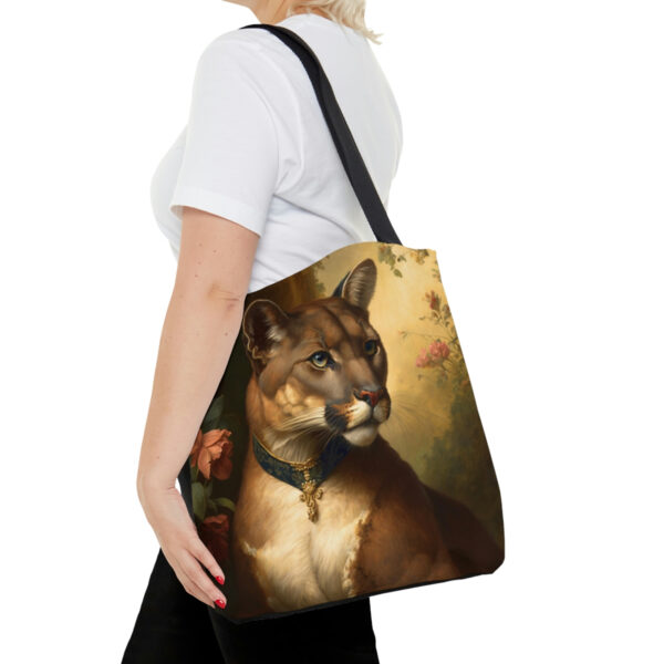 Victorian Vintage Mountain Lion Cougar Tote Bag
