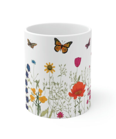 65216 400x480 - Hand Drawn Pressed Flowers Ceramic Coffee Mug | Boho Wildflowers Mug, Cottagecore Mug, Vintage Botanical Tea Cup, Nature Mug, Floral Mug,