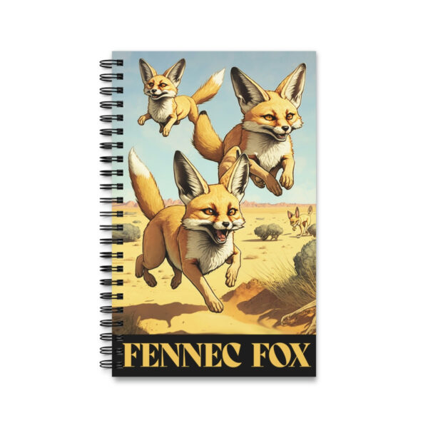 Fennec Fox Graphic Novel Cover Spiral Journal Notebook Sketch Book