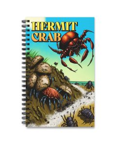 Hermit Crab Graphic Novel Cover Spiral Journal Notebook Sketch Book